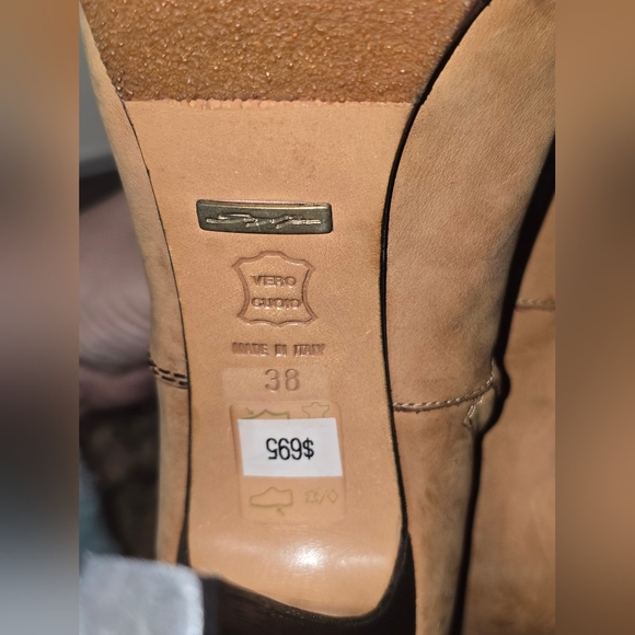 Grey Mer Lace-Up Leather Heeled Boots - Picture 12 of 16